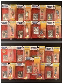 1994 Topps Starting Lineup Basketball Collection Description 17 unopened figures. Some warping on