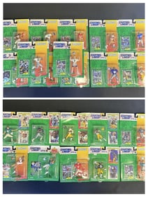 Topps Starting Lineup Football Mixed Lot 22 unopened figures. 1990s. Some warping on card backs. See