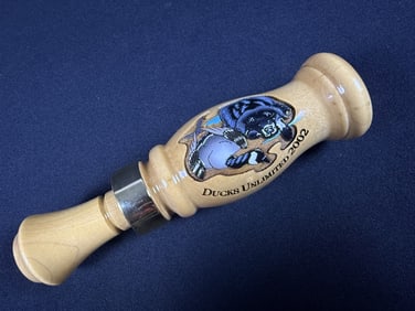 Ducks Unlimited 2002 Joe Bucher Signed Duck Call Numbered 2527/4500 excellent condition see photos