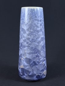 Satian Leksriaswat Pottery Vase Crystalline Glaze 10.5 inches tall by 4 inches wide. Good condition