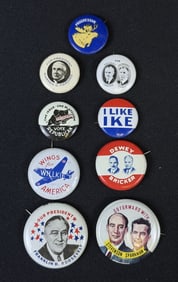 Antique & Vintage Political Buttons 1912-1952 Antique & Vintage Political Buttons 1912-1952