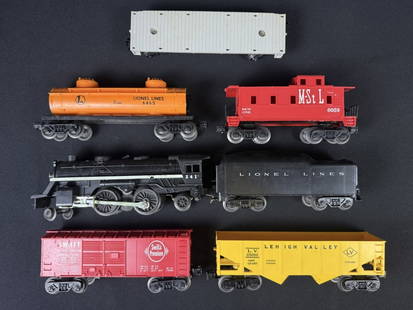 Lionel O Scale Train Cars Engine & Tender Track Untested. Signs of age and wear on each please refer: Untested. Signs of age and wear on each please refer to photos for included items and condition details. All untested. Approximately 8.5 x 2 inches each.