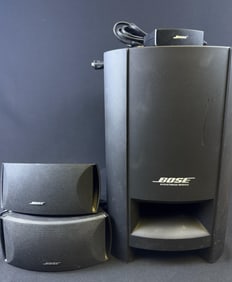 Bose Cinemate Series II Home Theater System Subwoofer, 2 speakers, cords and remote sensor unit. 20
