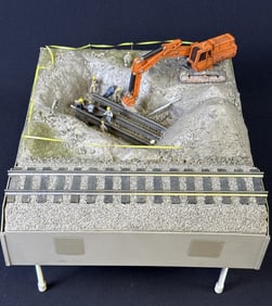 Motorized Railway Excavation Model S Guage Untested. 8 x 10 x 12 inches. Please refer to photos for