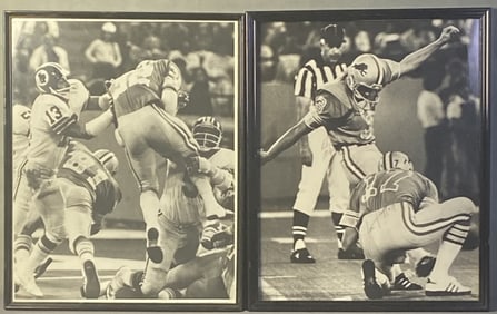 Detroit Lions Black & White Photographs 1 Signed Black and white photographs of members of the
