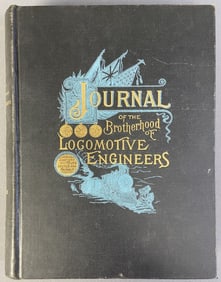 Vintage Book Brotherhood of Locomotive Engineers Bound copy of the Journal of the Brotherhood of