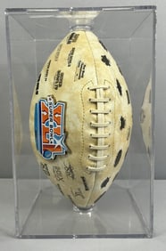 Super Bowl 41 Commemorative Football Superbowl 41 collecters football and protective case. In great