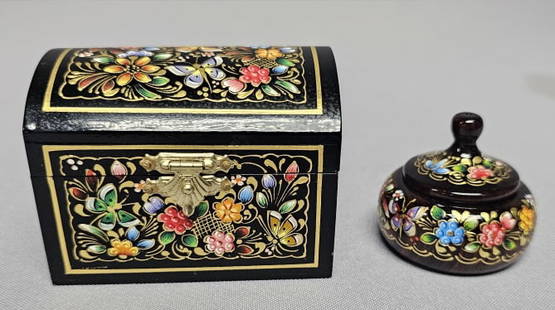 Hand Pained 24K Gold Lacquered Trinket Boxes From Costa Rica: From Costa Rica