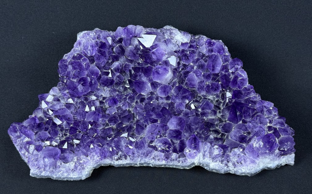 Purple Amethyst Geode Slab 4986 grams. 13.5 x 8 x 3.5 inches. (1 of 7)