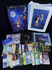 Disney Mixed Grouping Paper Ephemera Some art and many Epcot festival passports. Please refer to