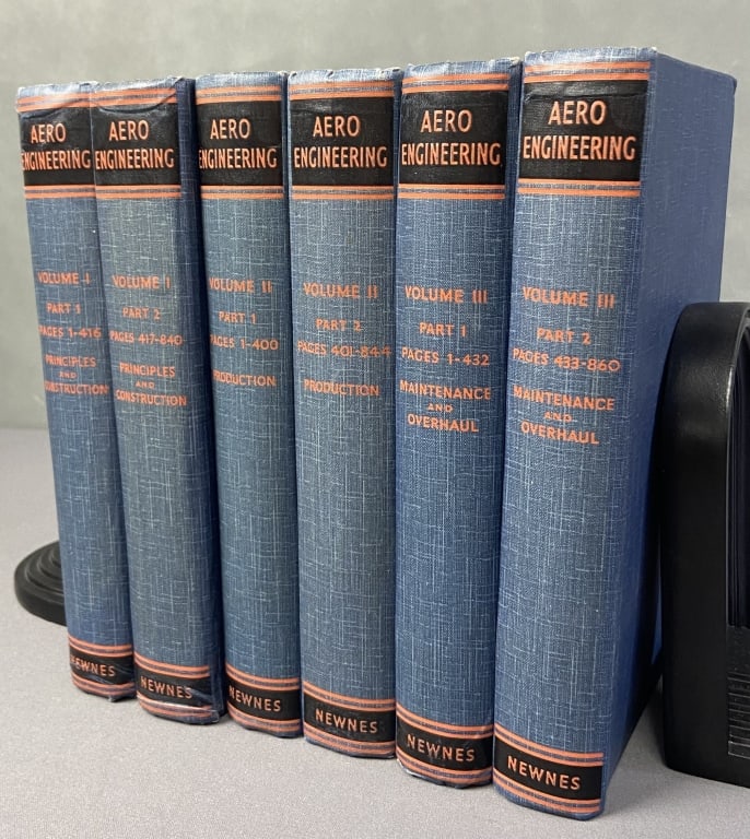 Aero Engineering Books Set of Six Aero Engineering edited by Squad Leader H Nelson MBE, published by (1 of 9)