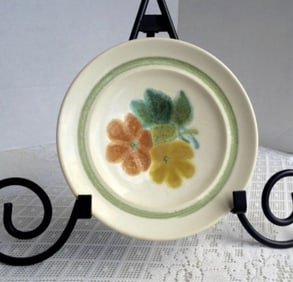 Franciscan Ware Earthenware Floral Cake Plate Beautiful hand painted Franciscan Earthenware plate in