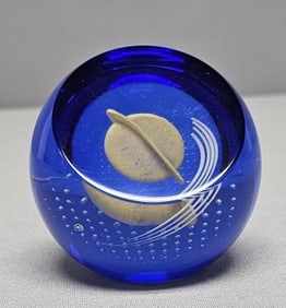 Caithness Gravitation Glass Paperweight Colin Ferris Number 581 of a limited edition of