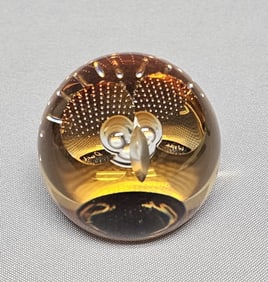 Caithness Wise Owl Paperweight  Scotland No chips, cracks or repairs
