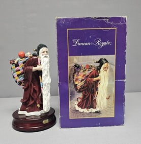 Duncan Royale Medieval Santa Clause Music Box Plays Silent