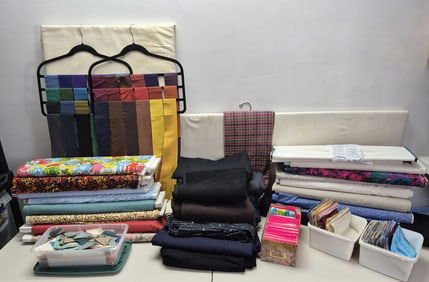 Assorted Quilt Fabric Squares Scraps & More What will you find???