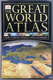 Great World Atlas with Slipcase Extra large atlas published by DK Publishing 2002 second edition.