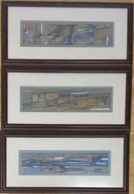 Abstract Art 1993 Set of Three Mark Krieger