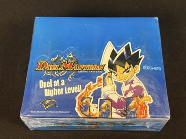 Duel Masters Booster Packs DM-01 Sealed Box Sealed box of 10 card booster packs. Box measures 5.75 x
