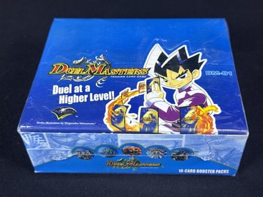 Duel Masters Booster Packs DM-01 Sealed Box Sealed box of 10 card booster packs. Box measures 5.75 x