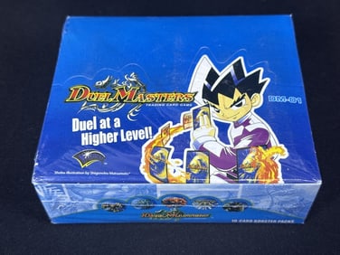 Duel Masters Booster Packs DM-01 Sealed Box Description Sealed box of 10 card booster packs. Small
