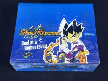Duel Masters Booster Packs DM-01 Sealed Box Sealed box of 10 card booster packs. Box measures 5.75 x