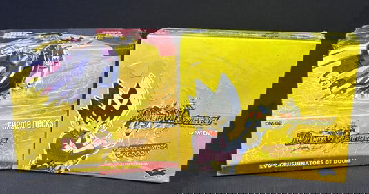 Duel Masters Sealed DM-02 Booster & Theme Decks Evo-Crushinators of Doom. Each box has a break in
