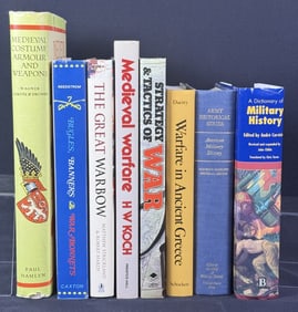 Vintage Military & Warfare History Books 8 Books with dust jackets. No smoke damage. Some signs of