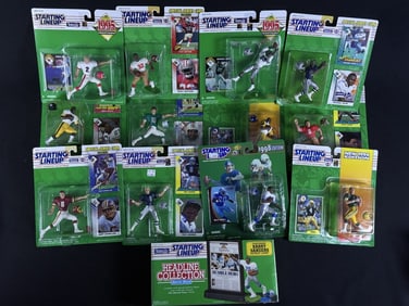 Vintage Unopened Starting Lineup Football Figures 1990s. Please see photos for included figures.