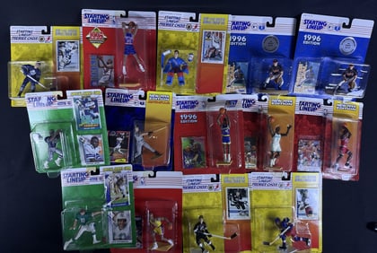 Vintage Mixed/Mystery Lot Starting Lineup Figures 1990s. Basketball, Football, Hockey, Baseball.
