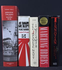 Vintage WWII Japan Books 5 Books with dust jackets. No smoke damage. Some signs of wear/age and on
