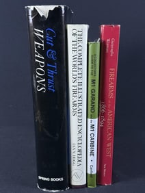 Vintage Weapons Encyclopedia & History Books 4 Books with dust jackets. No smoke damage. Some signs