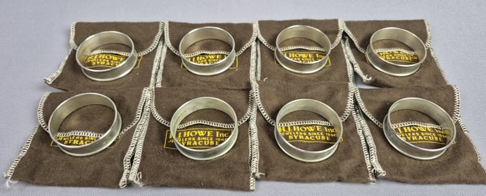 Gorham Sterling Silver Napkin Rings 6290 Set of 8 TGW 92. Some surface scratches. Please see images