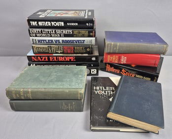 Vintage Hardcover Hitler Nazi History Books Not all inspected. Please see images for details