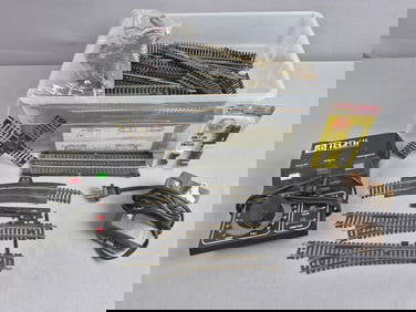 HO Scale Model Train Assorted Track Pieces Switches Accessories & Transformers