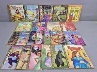 Mixed Lot Vintage Modern Little Golden Books Barbie & Princess Fairytale