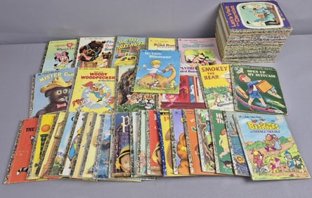 Large Lot Assorted Vintage Little Golden Books Not all inspected. Please see images for details