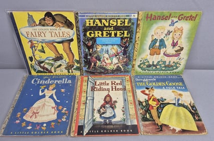 Vintage Fairytale Princess Little Golden Books Not all inspected. Please see images for details