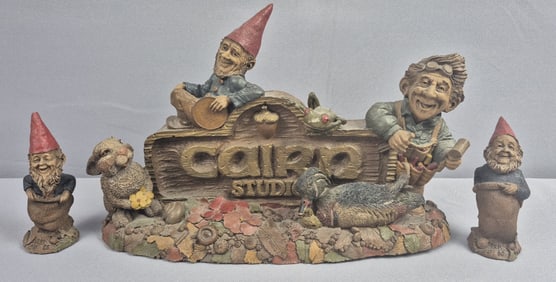 Thomas Clark Cairn Studio Gnome Figurines Including Greetings