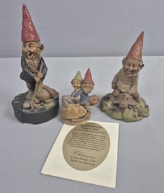 Thomas Clark Cairn Studio Gnome Figurines Honeymooners #12004 Puck &