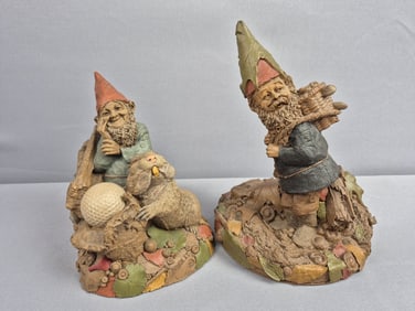 Thomas Clark Cairn Studio Gnome Figurines Blackie & Gopher It