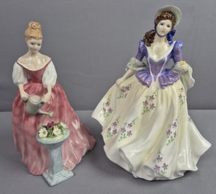 Royal Doulton Figurines Sweet Lilac HN 3972 & Alexandra HN 3292