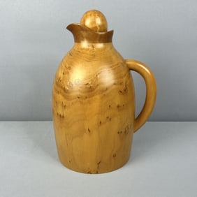 Manzoni Pietro Vietri Wooden Thermos Pitcher 2 Vietre wooden copper lined thermos pitcher in like