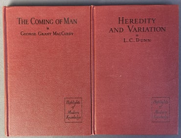 Vintage Genetics & Anthropology Books Set of 2 Heredity and Variation by LC Dunn. From the