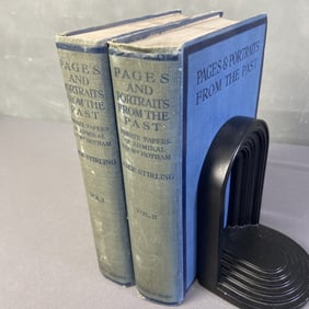 Antique Books Pages & Portraits From The Past Pages & Portraits of the Past Volumes 1 and 2.