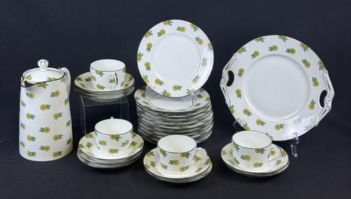 Vintage French Bernardaud Limoges China 27 pieces. Free from cracks and chips. Some wear on some