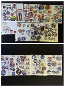 Political Pinback Buttons Mixed Collection 1 Buttons from different eras from different races.