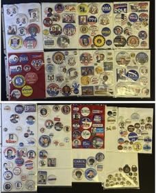 Political Pinback Buttons Mixed Collection 2 Buttons from different eras and different races. Please