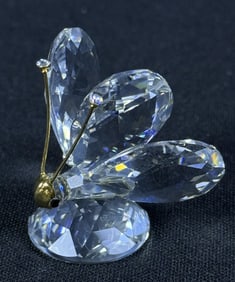 Swarovski Crystal Small Butterfly With original box measuring 2.5 x 3.25 inches. Free from damage.