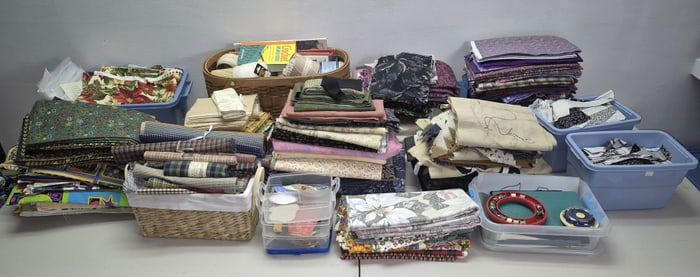 Assorted Fabric & Thread for Quilting Needs What will you find???